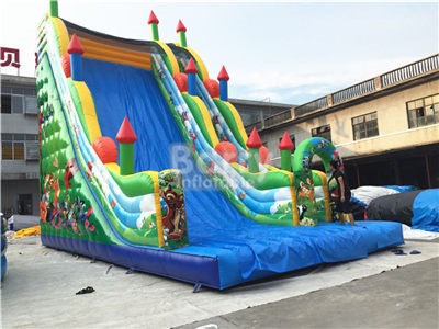 Custom Made Small Medium Large Logo Printing Animal Inflatable Slide For Sale  BY-DS-095